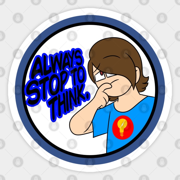 Mike - Always Stop To Think Sticker by marclovallo